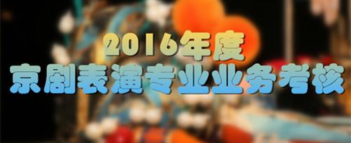 激情操逼网站国家京剧院2016年度京剧表演专业业务考...